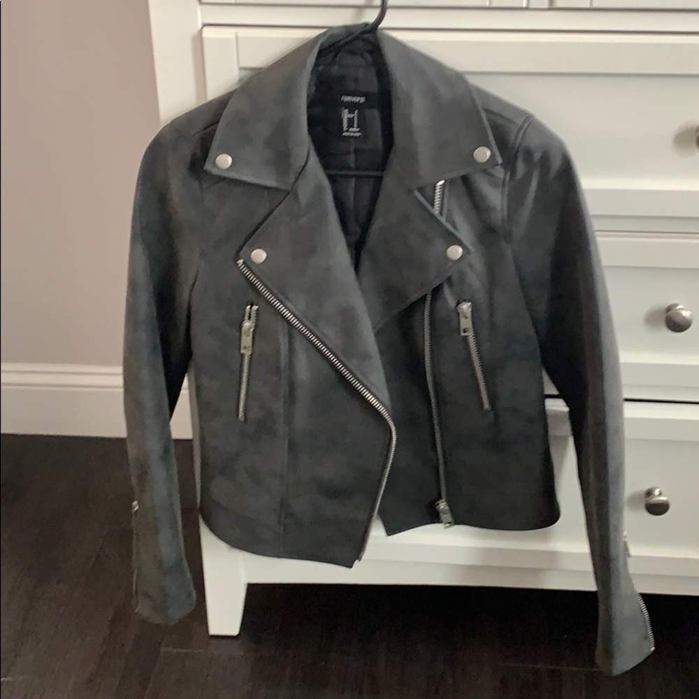 Faux suede jacket